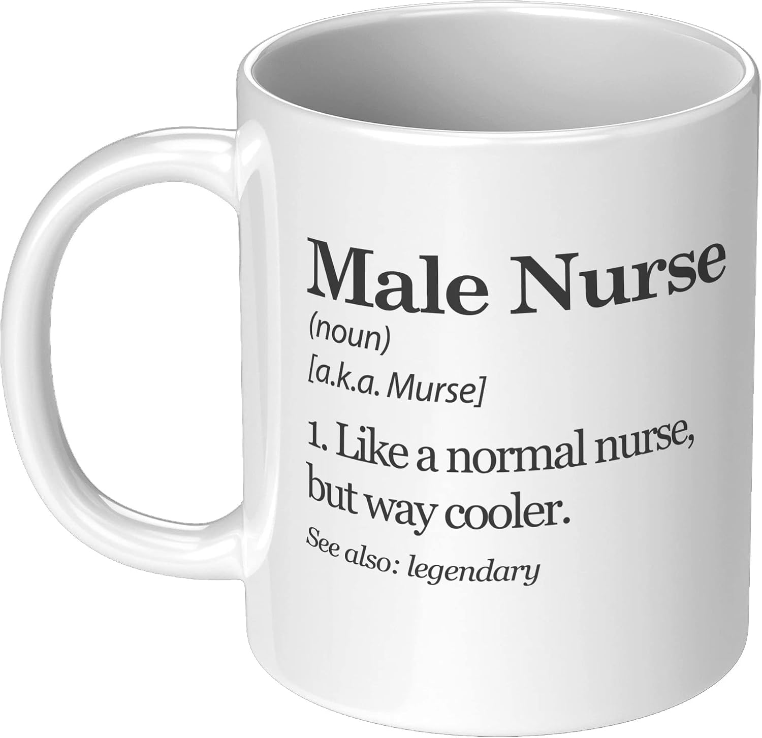 Tazza 'Male Nurse Definition' 325 Ml – Regalo Divertente Per Infermiere Uomo, Studente E Laurea