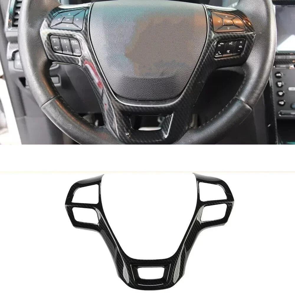 Embellecedor Interior del Volante Panel Central Y Botones para Ford para Explorer 2016 2017 2018