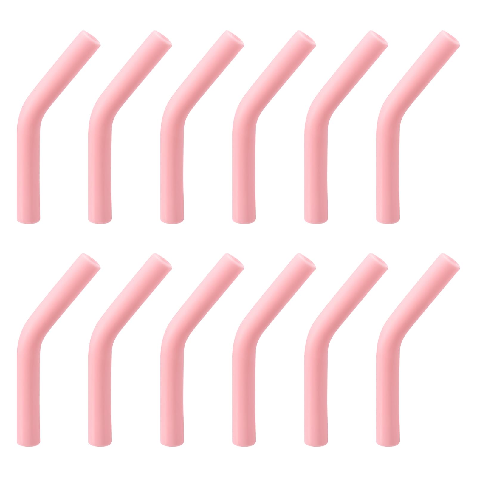 Uxcell Lot De 12 Embouts De Paille En Silicone, Coudes En Silicone Doux