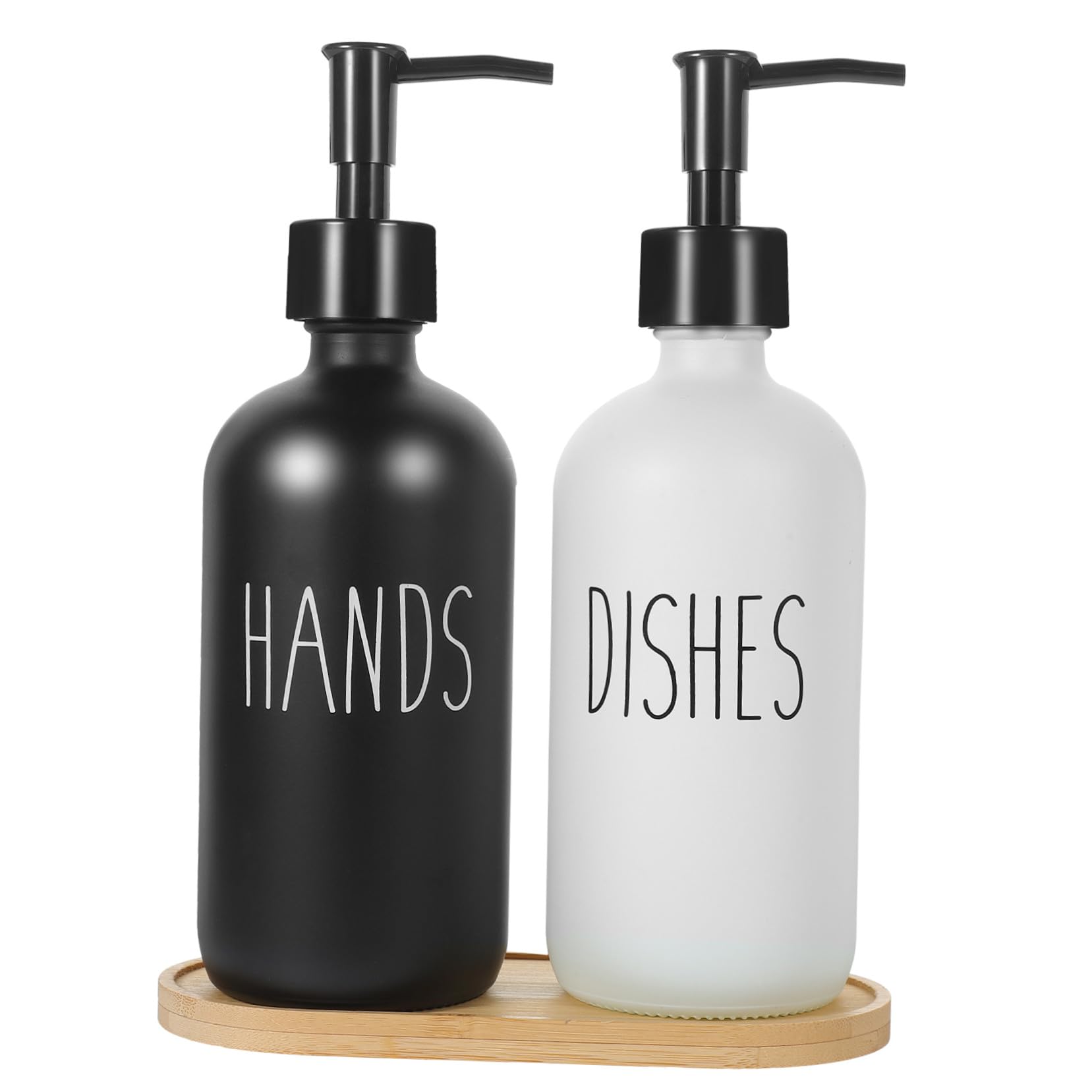 Verre Distributeur Plateau Liquide avec Savonnette 500ml