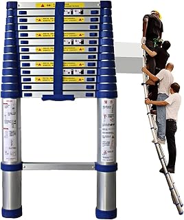 Telescoping Ladder for 8m/ 7m/ 6.2m/ 5m/ 4m/ 3.8m/ 2. 6m Rooftop Tent, Aluminum Extension s for Loft RV Attic Outdoor Work, Load 150kg (Size : 6.6m/21.6ft) Full of Stars