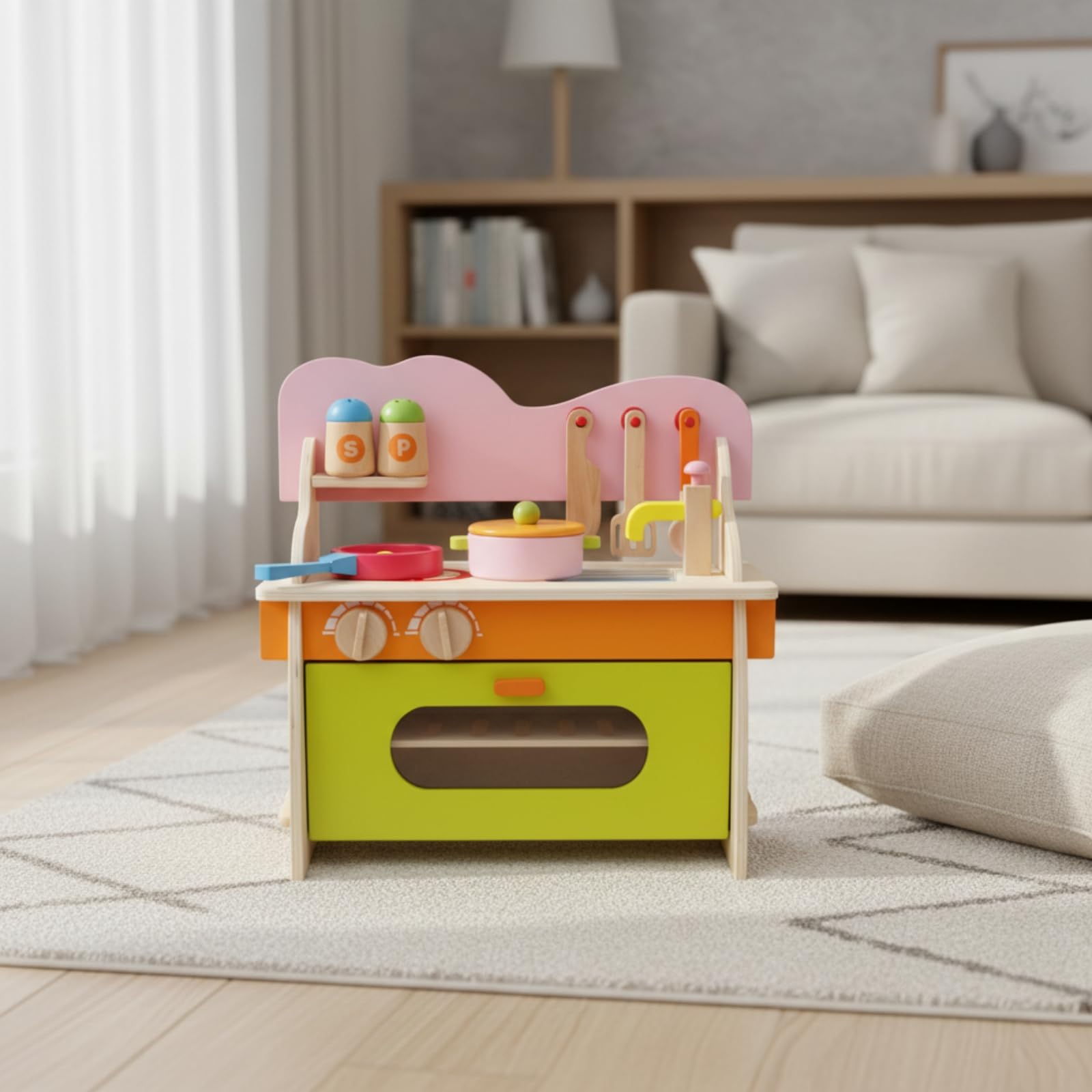 Giocattolo con Interattiva Realistico, Giocattolo con Accessori, Giocattoli, per Cameretta, Asilo, Bambine, Colorata A