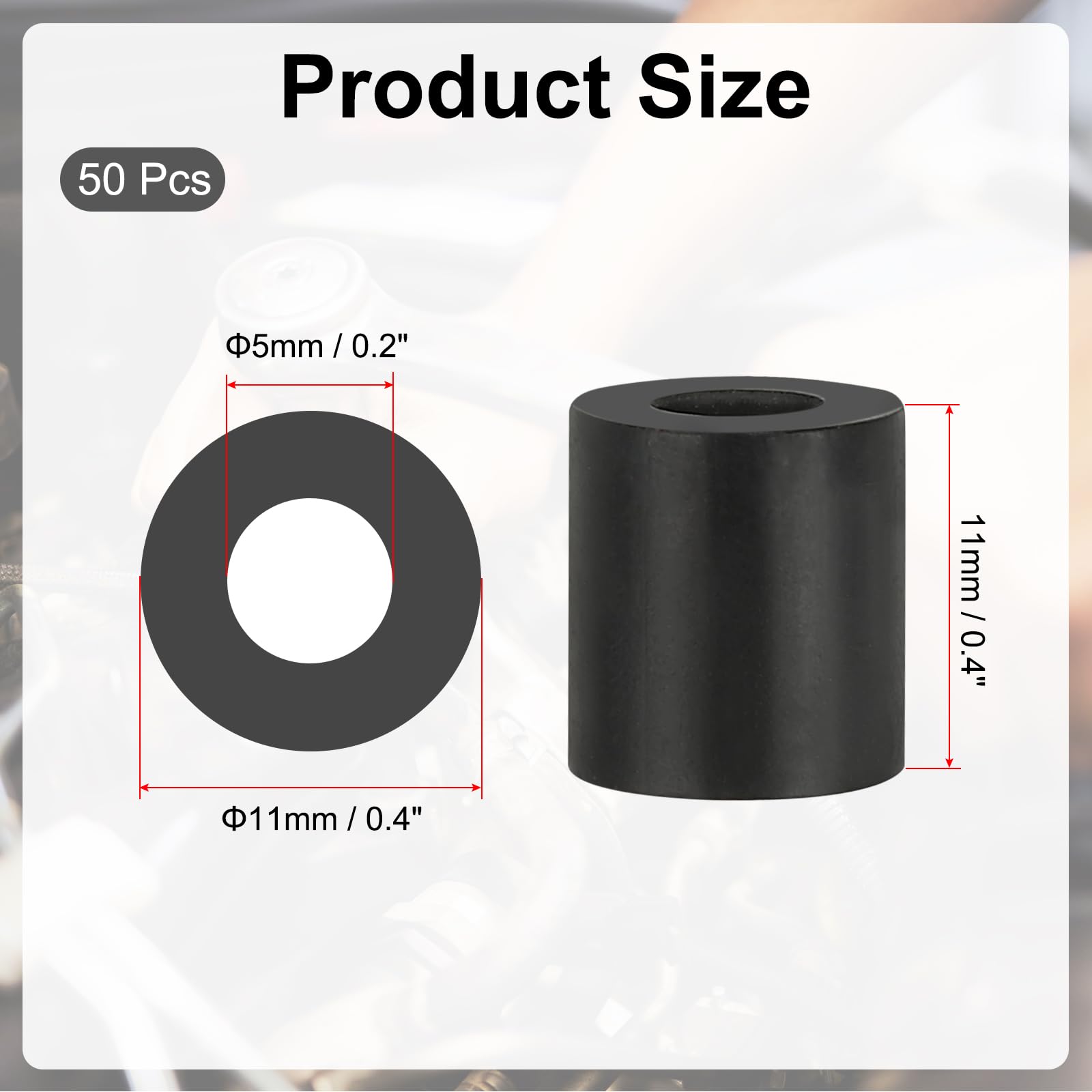 PATIKIL Multi Purpose Rubber Spacer - Image 2