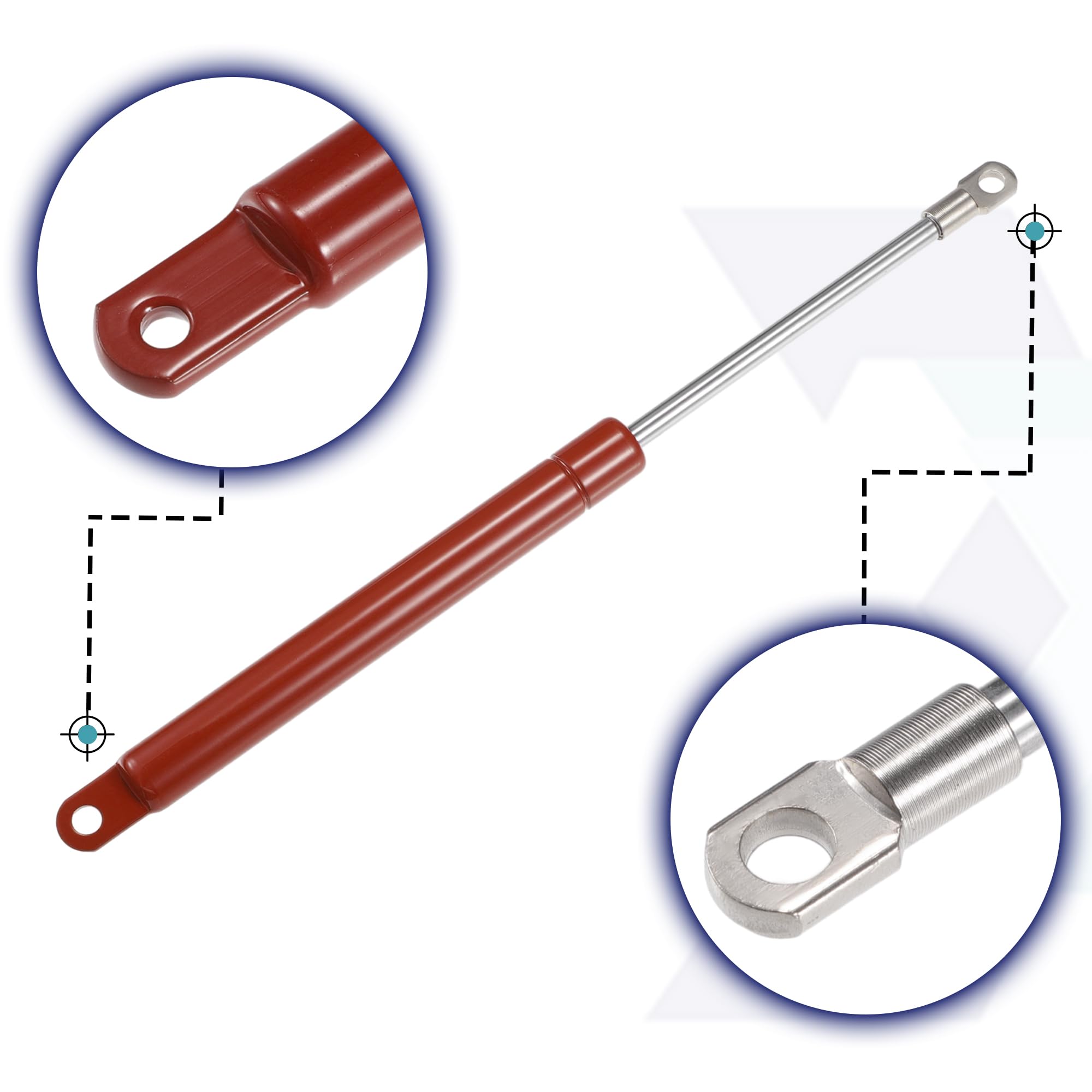 QUARKZMAN 2 Pz 10 Pollici 13Ib/58N Supporti a Gas Ammortizzatori Molla Universali per Finestre, Cofani, Porte di Armadietti per Auto, Camper, Camion, Barche