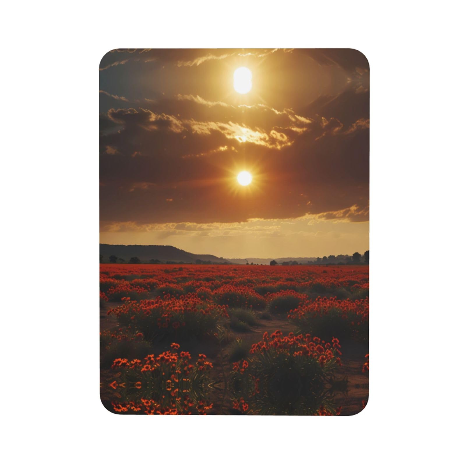 Scorching Sun Soft Magnetic Refrigerator Magnets with Creative Printing, Decorative Magnetic Stickers