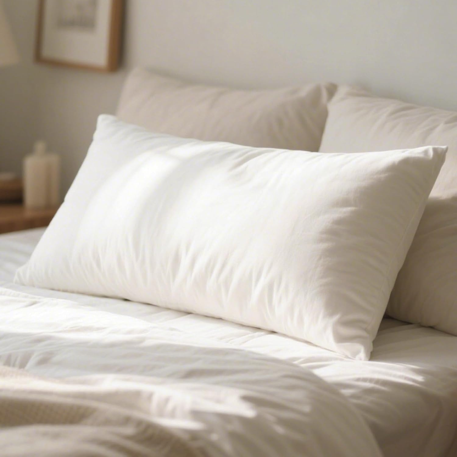 Pillows King Size Set of 2, 20x36 Hotel Collection Bed Pillows for Sleeping, Pillows for Side and Back Sleepers, Super Soft Down Alternative Microfiber Filled Pillows