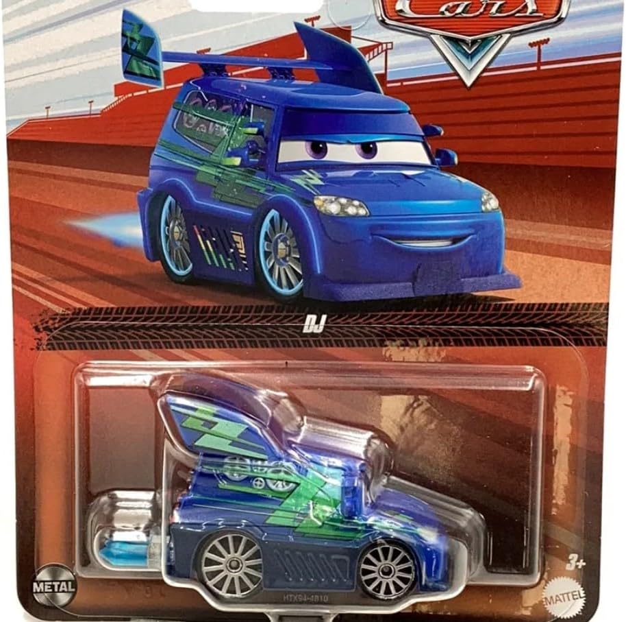 Hot Wheels Monster Trucks Pixar Cars DJ, Metal 1:55 Scale