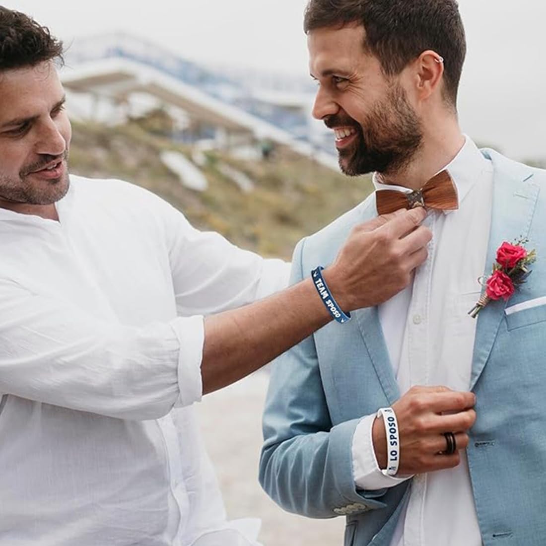 12 Pz Braccialetti Silicone Uomo, Addio al Celibato Gadget, Futuro Sposo Confezione, Groom To Be Bracciale Silicone, Celibato Sposo Groom To Be Uomo Blu per Festa Matrimonio Nozze Fidanzamento