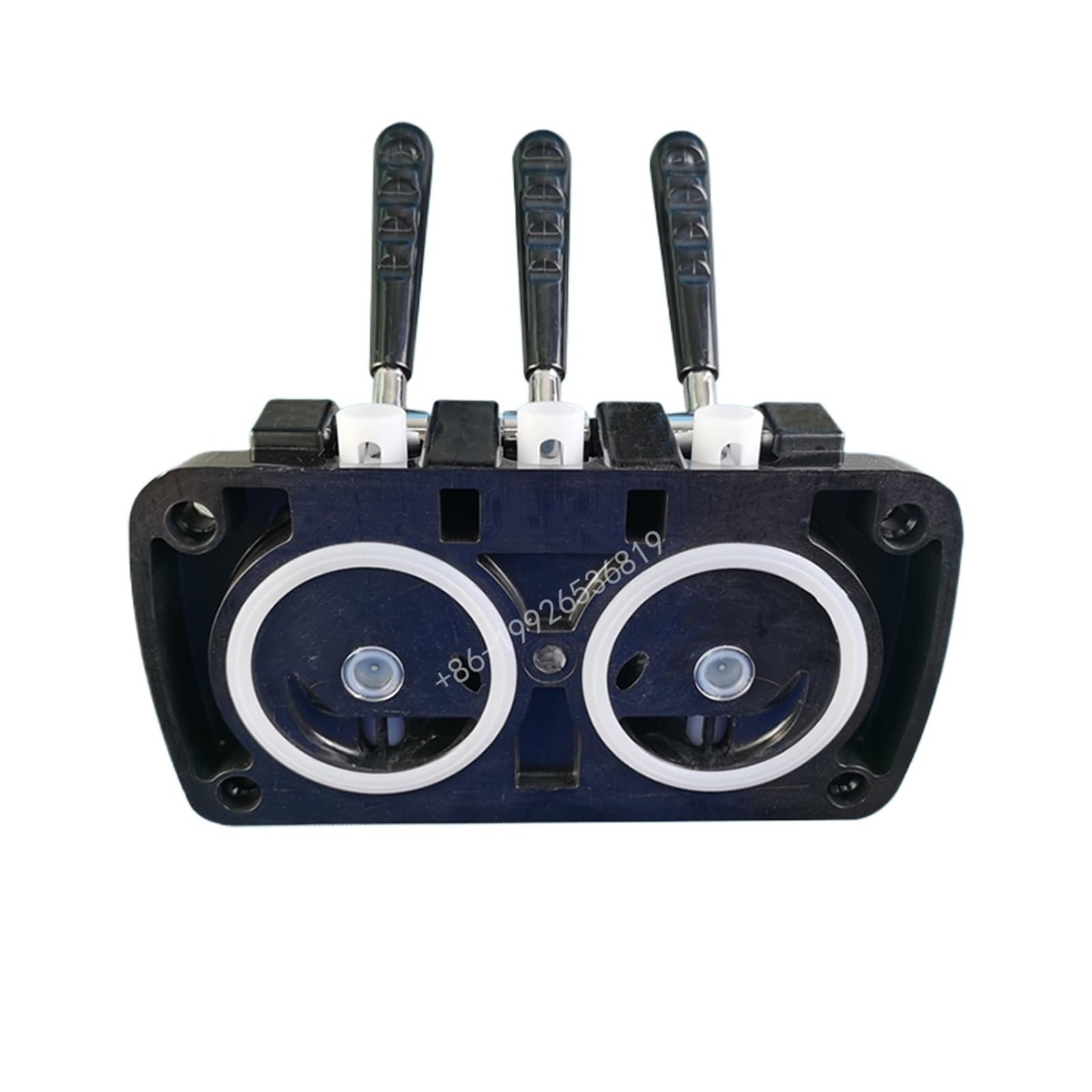 Panneau Avant Complet, pièces de Rechange, Bloc de vannes Noir, Compatible avec Les sorbetières et Machines à crème glacée Molle YKF, raccords avec poignées et Bouchons