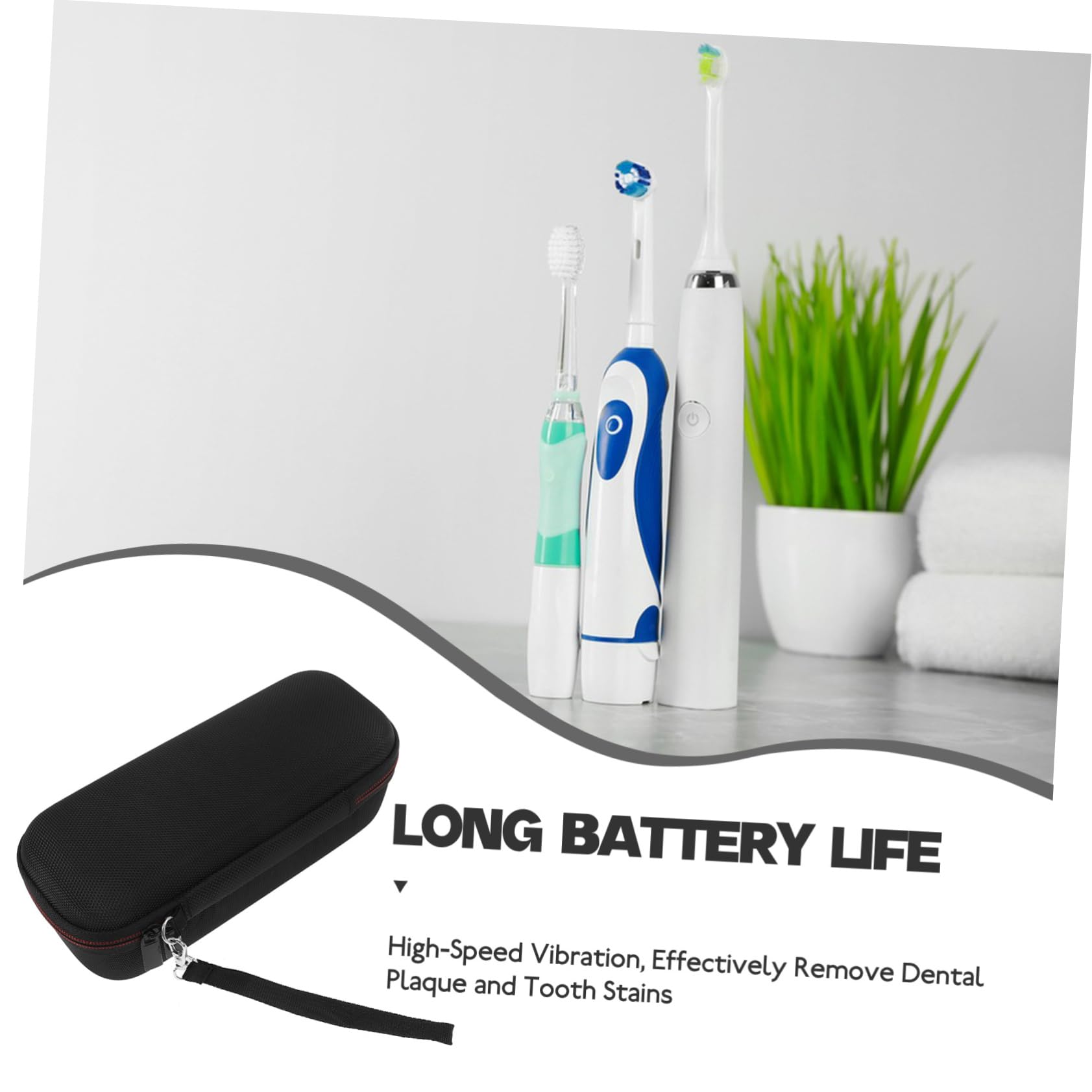 Beaupretty 5piezas Estuche De para Cepillo De Dientes Eléctrico Caja Prueba De Almacenamiento Portátil para Cepillos De Dientes para y