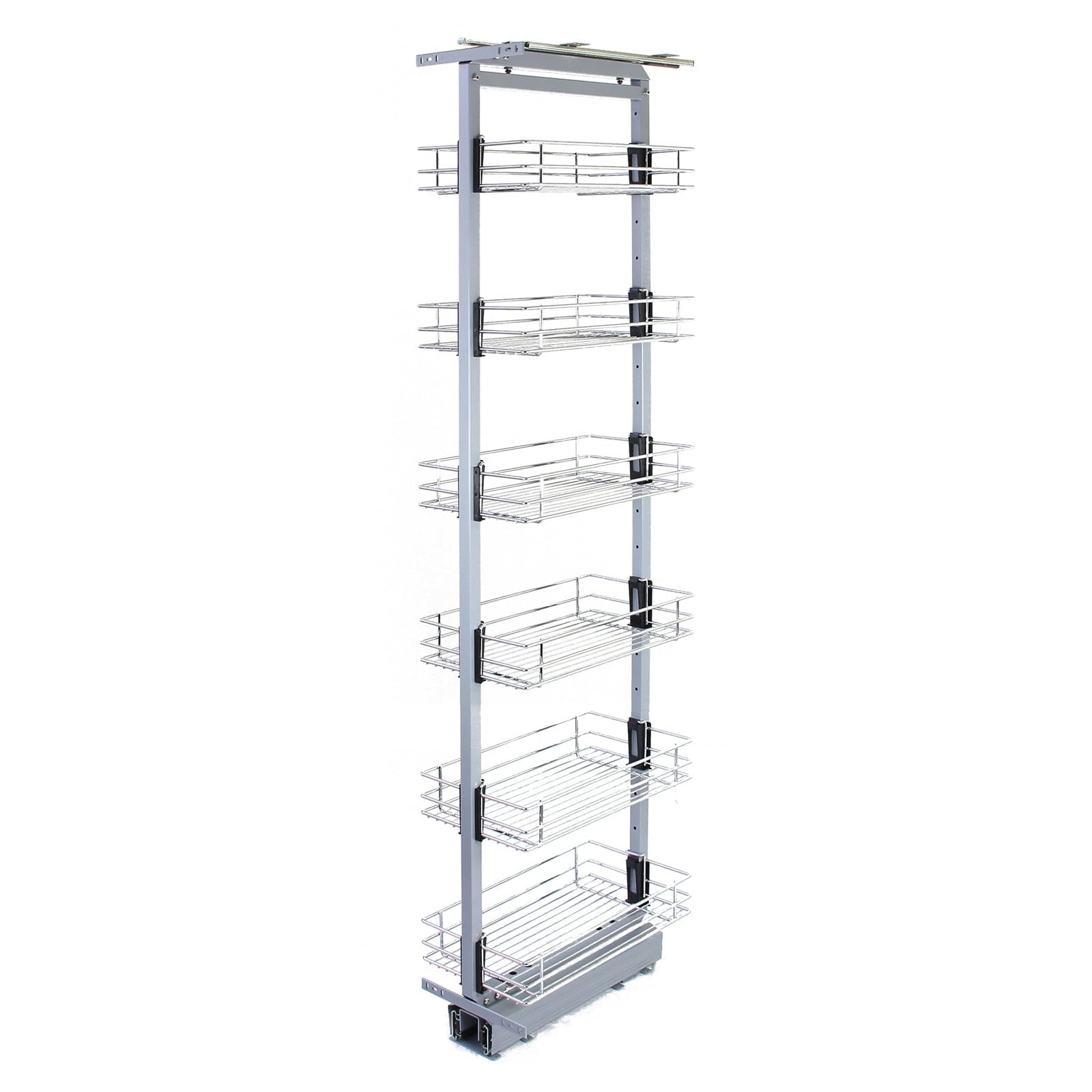 Ausziehbarer Vorratsschrank Küche – 170cm - 195cm mit Soft-Close Funktion