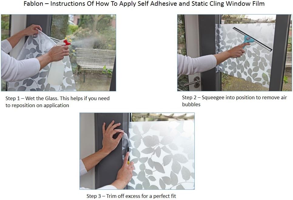 Fablon 67.5 cm x 1.5 m Roll Frost Window Static Cling BigaMart