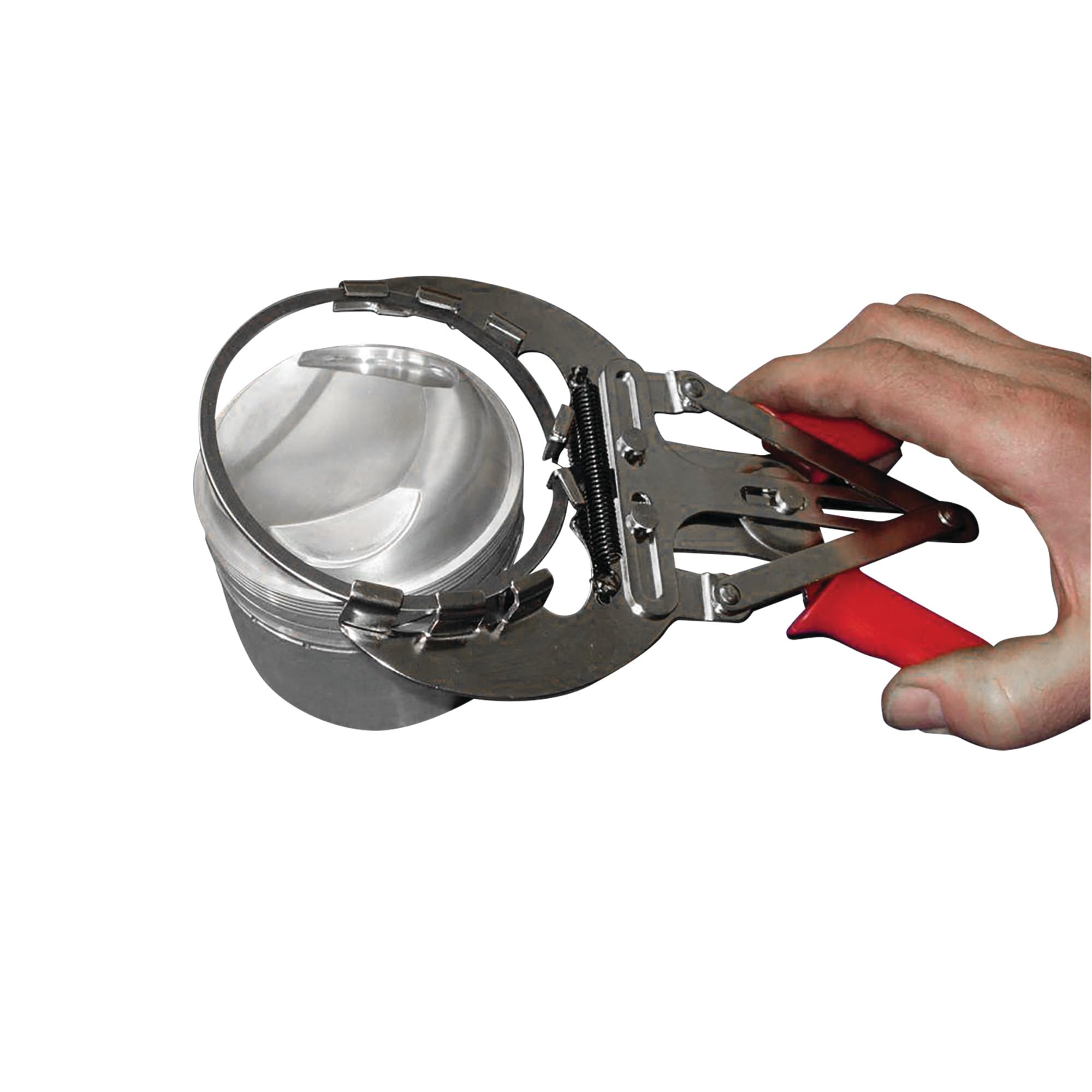 Performance Tool W80598 - Alicates de anillo de pistón de 4 pulgadas, acero de aleación, agarre acolchado de plástico, herramienta de revisión del motor, rojo