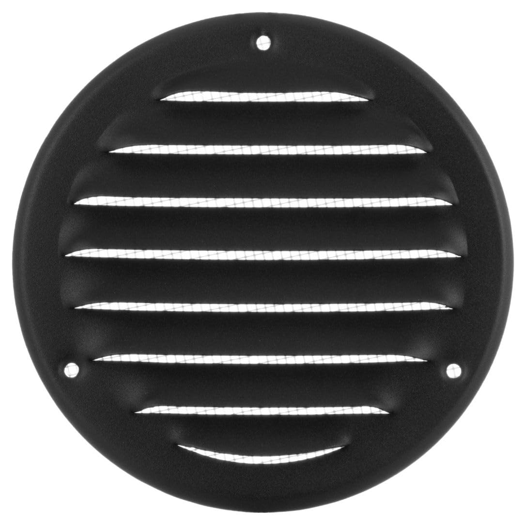 About Vent Anthracite Ø 100 Mm (4 Inch) Metal Vent Cover, – Ventilation Grille With Flyscreen