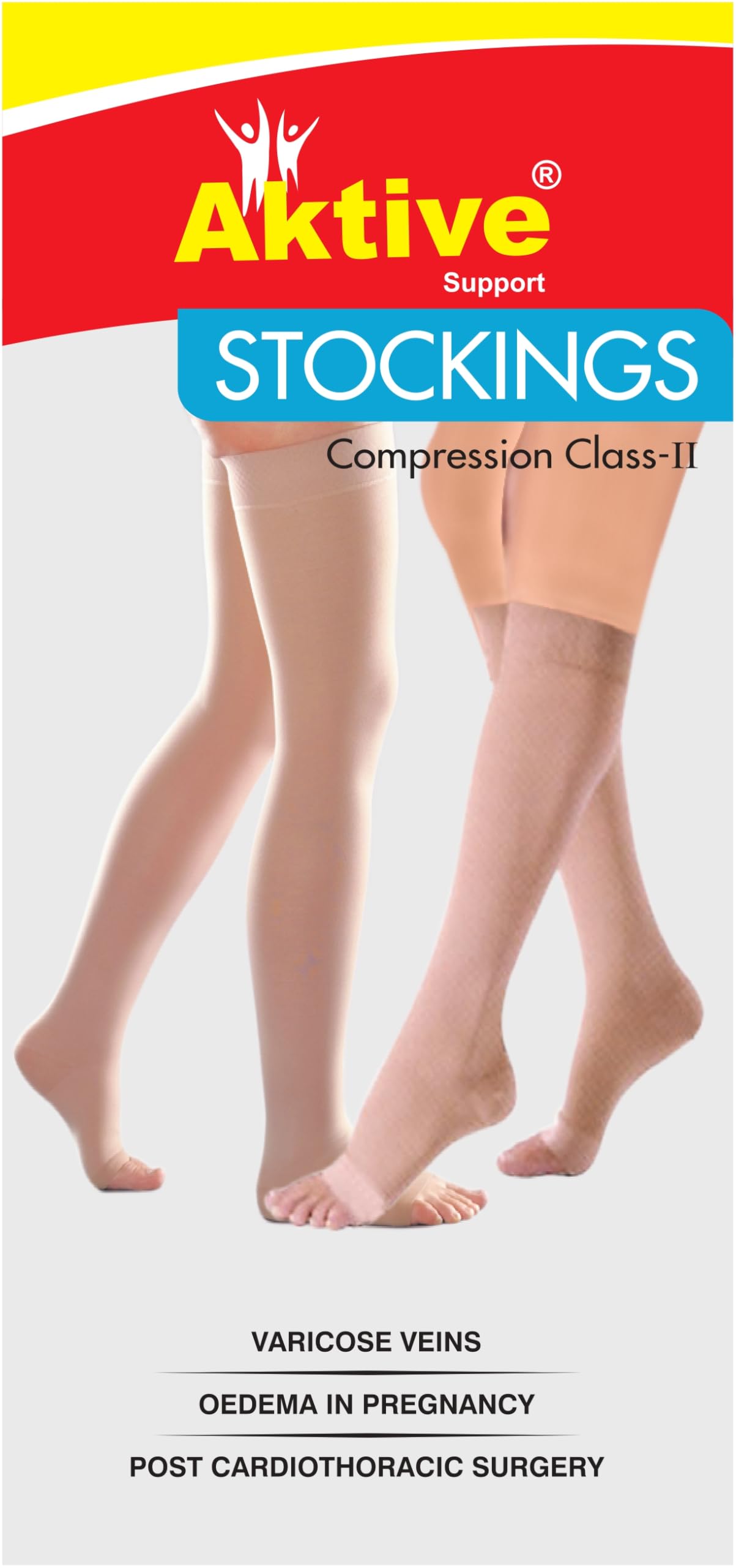 AKTIVE SUPPORT Imported Class II Graduated Medical Compression Stockings I Below Knee | Varicose Veins Stockings For Men and Women | 23-32mm/Hg I Oedema in Pregnancy (MEDIUM)-image-37