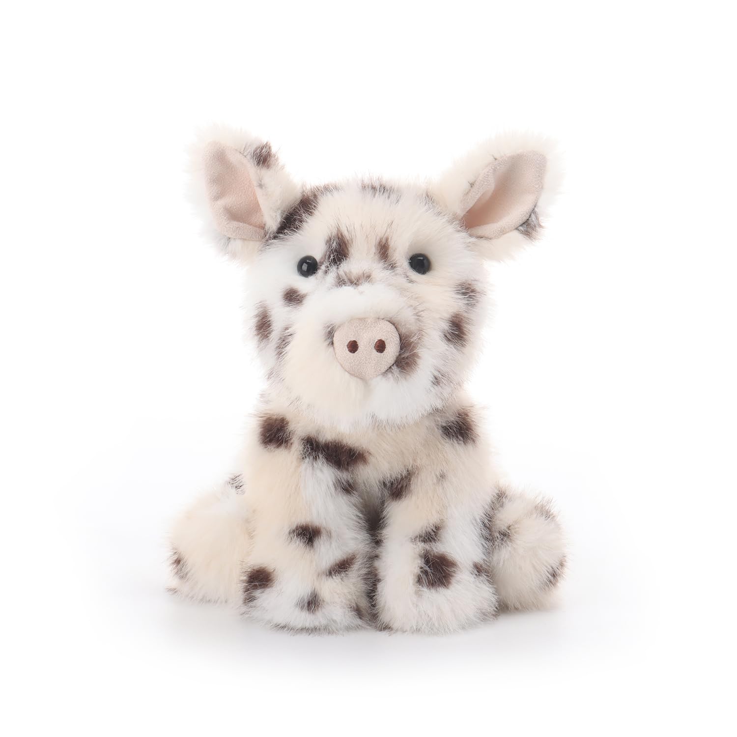 Apricot Lamb Lucky Spotted Pig Piglet Plushies Stuffed Animals for Baby Girl and Boy, Soft Cute Plush Toys for Kids, 7.9 Inches