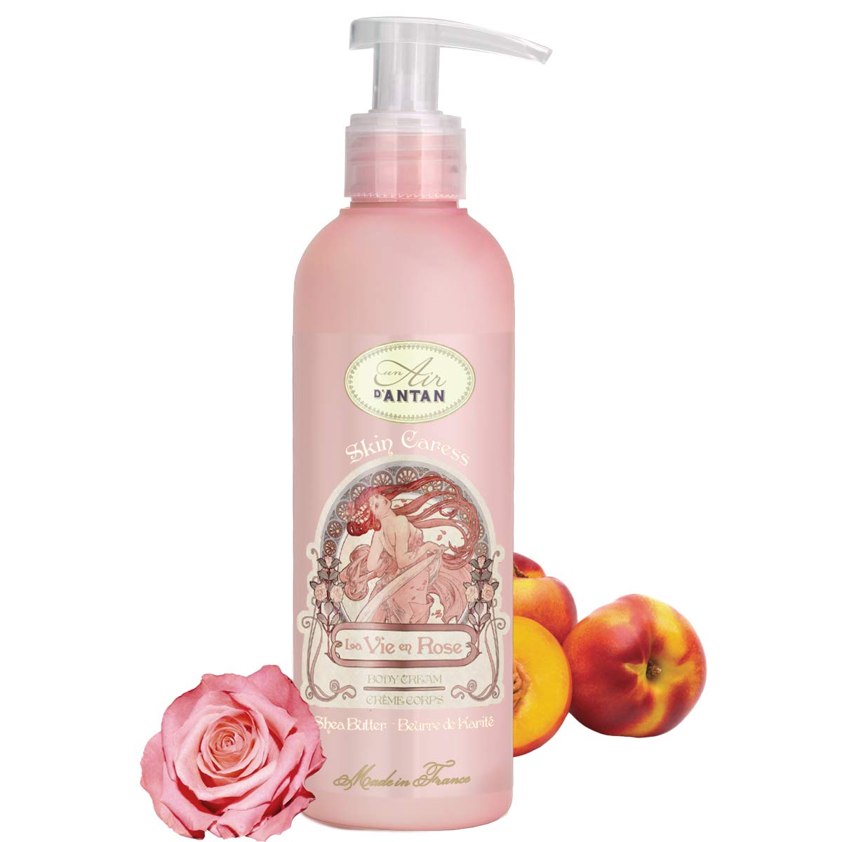 Un Air d'Antan Body Lotion 6.76Oz Rose Peach Patchouli Body Cream