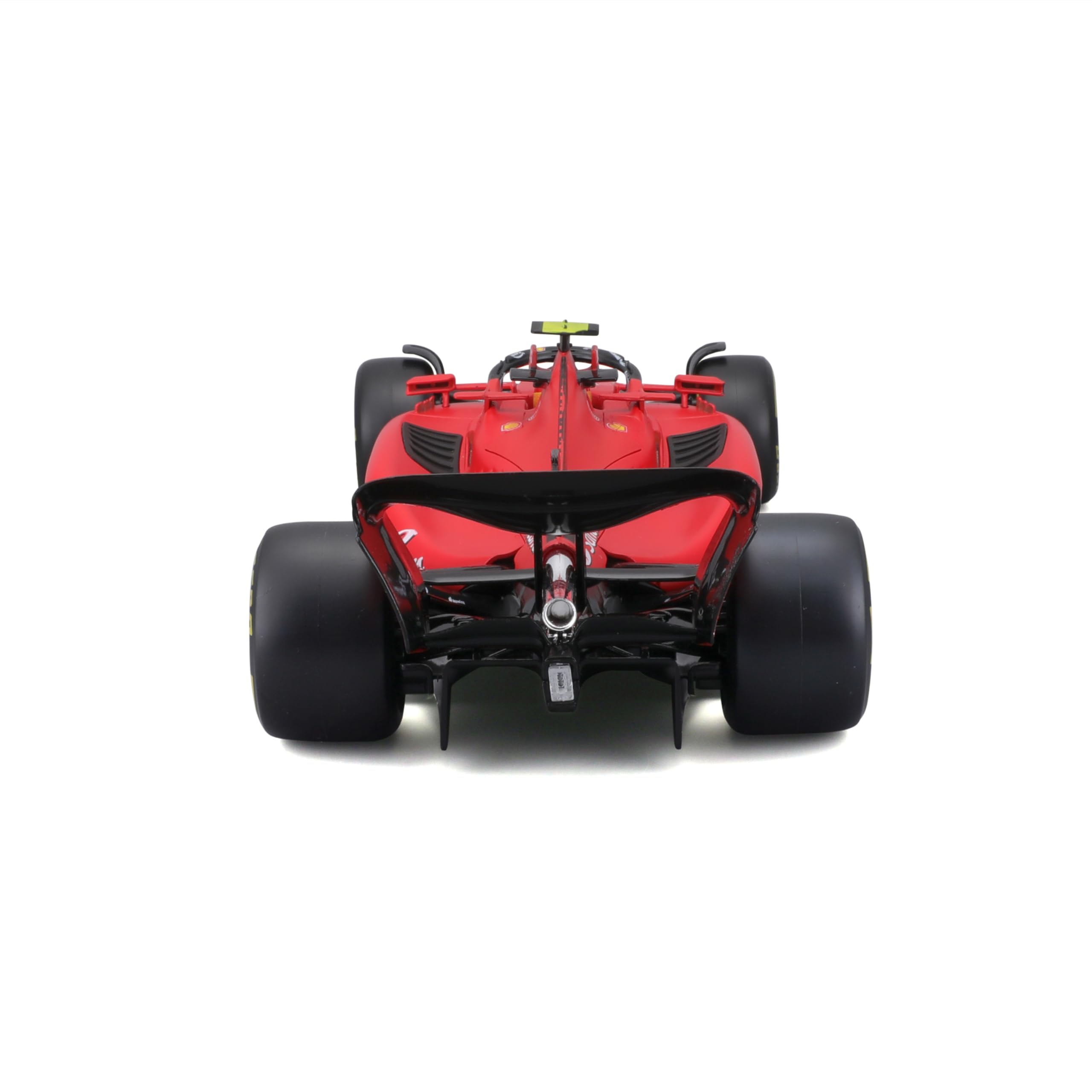 Bburago Formel 1 Ferrari SF-23 (2023): Modellauto im Maßstab 1:18, von Fahrer #55 Carlos Sainz, Window Box, 34,6 cm, rot (18-16812S)