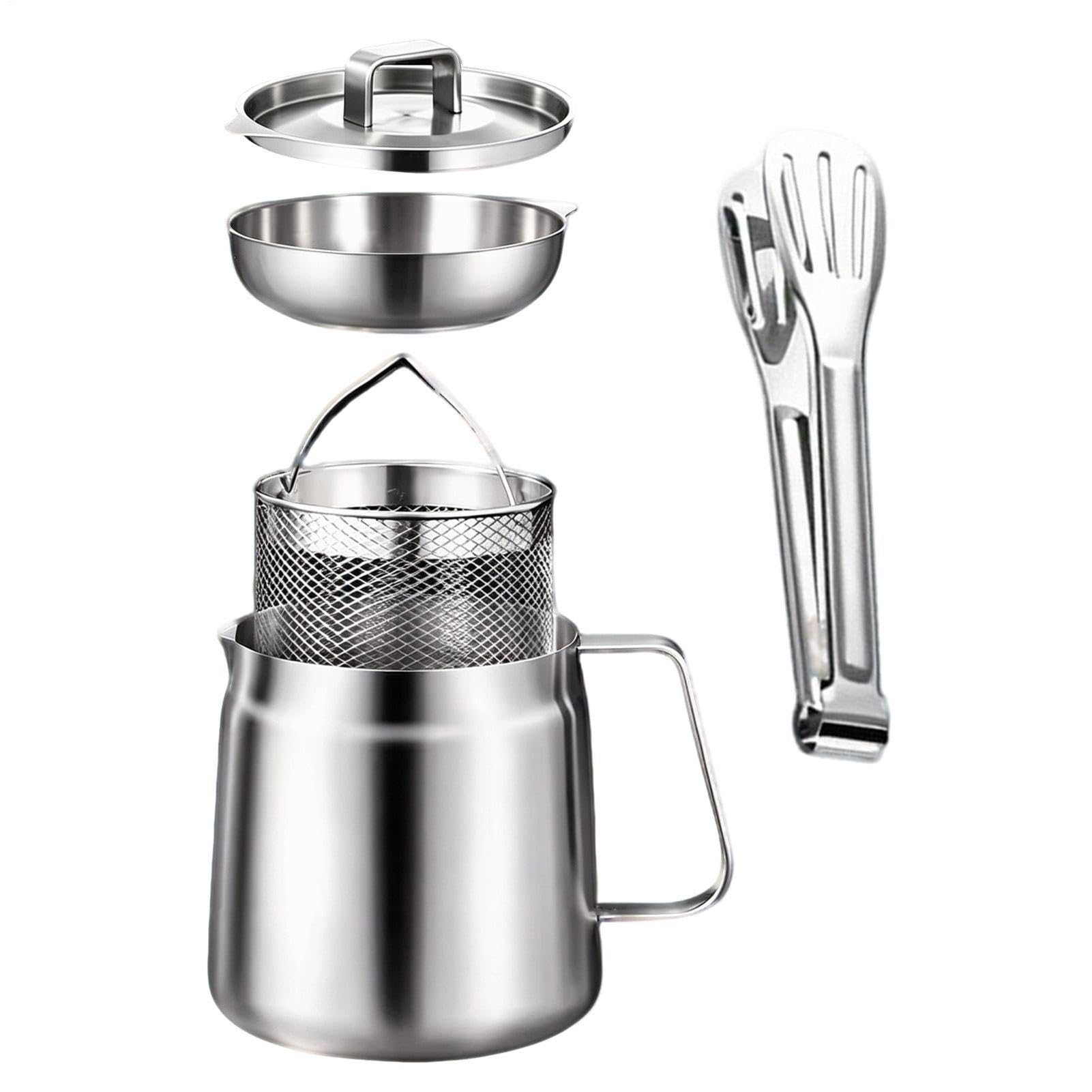 Generisch Olla para freidora de acero inoxidable – Mini colador de