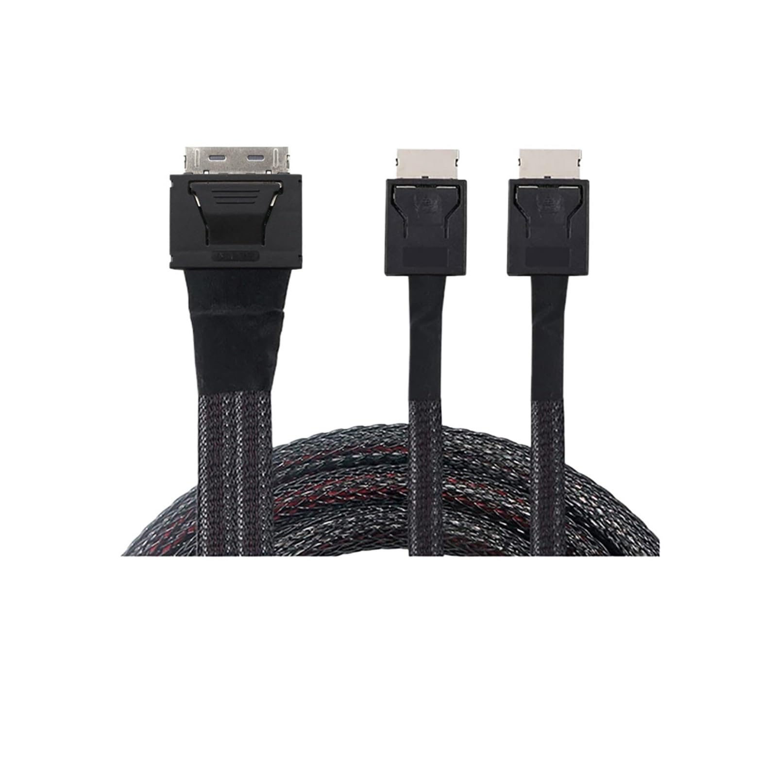 ZHANGLH - Cable activo de datos PCI-E Ultraport Oculink PCIe PCI-Express SFF-8611 8i a Dual 2X Oculink SFF-8611 4i PCI-Express Cable
