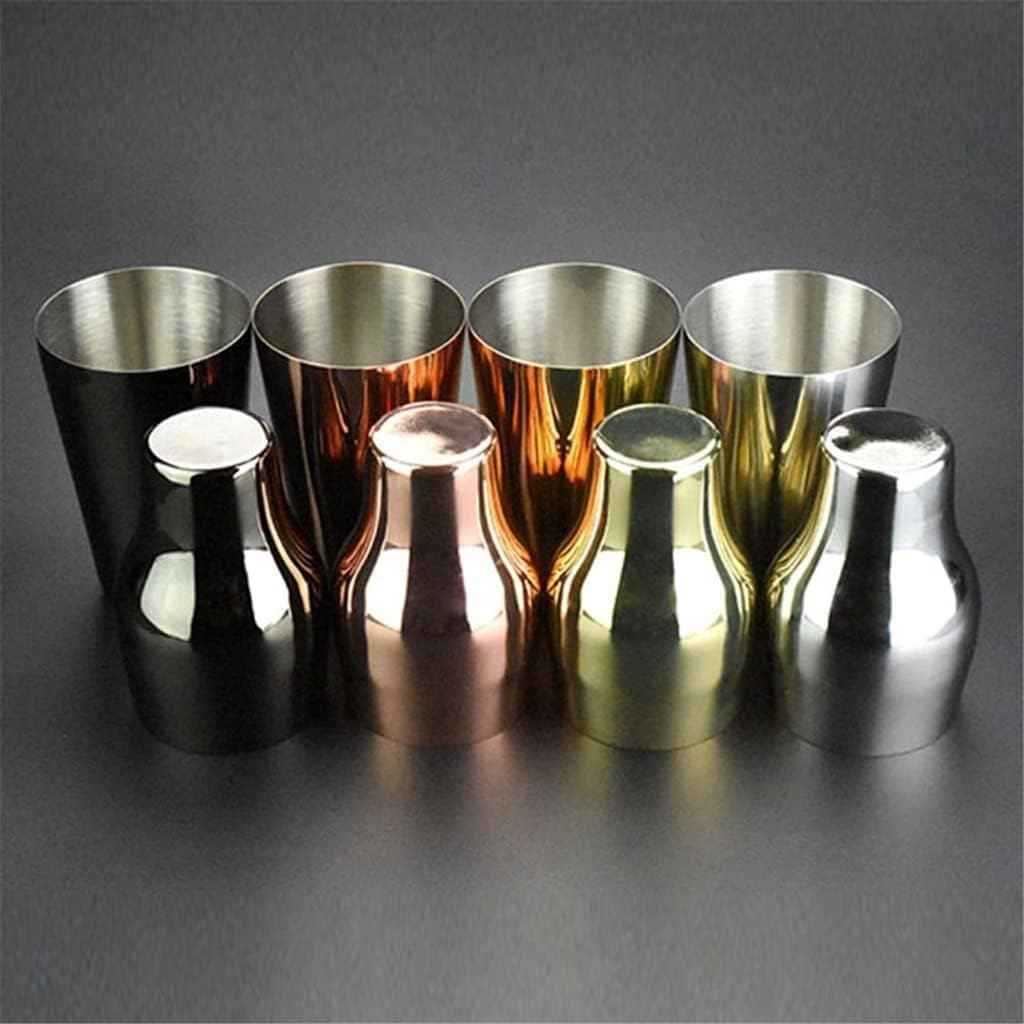 Cocktail Zubehör Set Cocktail-Shaker aus Edelstahl, zweiteilig, für Bar, Wein, Getränke, Mixer, Bar, Party, Barkeeper-Werkzeug Für Barzubehör Werkzeug(Gold)