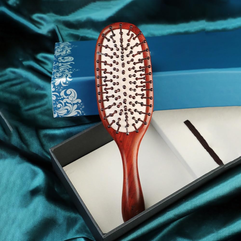 Cepillo para el cabello, cepillo de pelo de pala, peine de cola para mujeres y hombres, para hacer cabello fino largo y rizado, salud y masaje