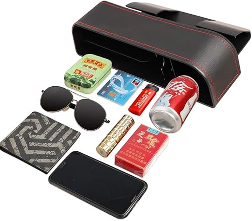 Miniatura 8 de JEYODA Organizador de espacio para asiento de automóvil, organizador de asiento delantero, paquete de caja de almacenamiento lateral de consola