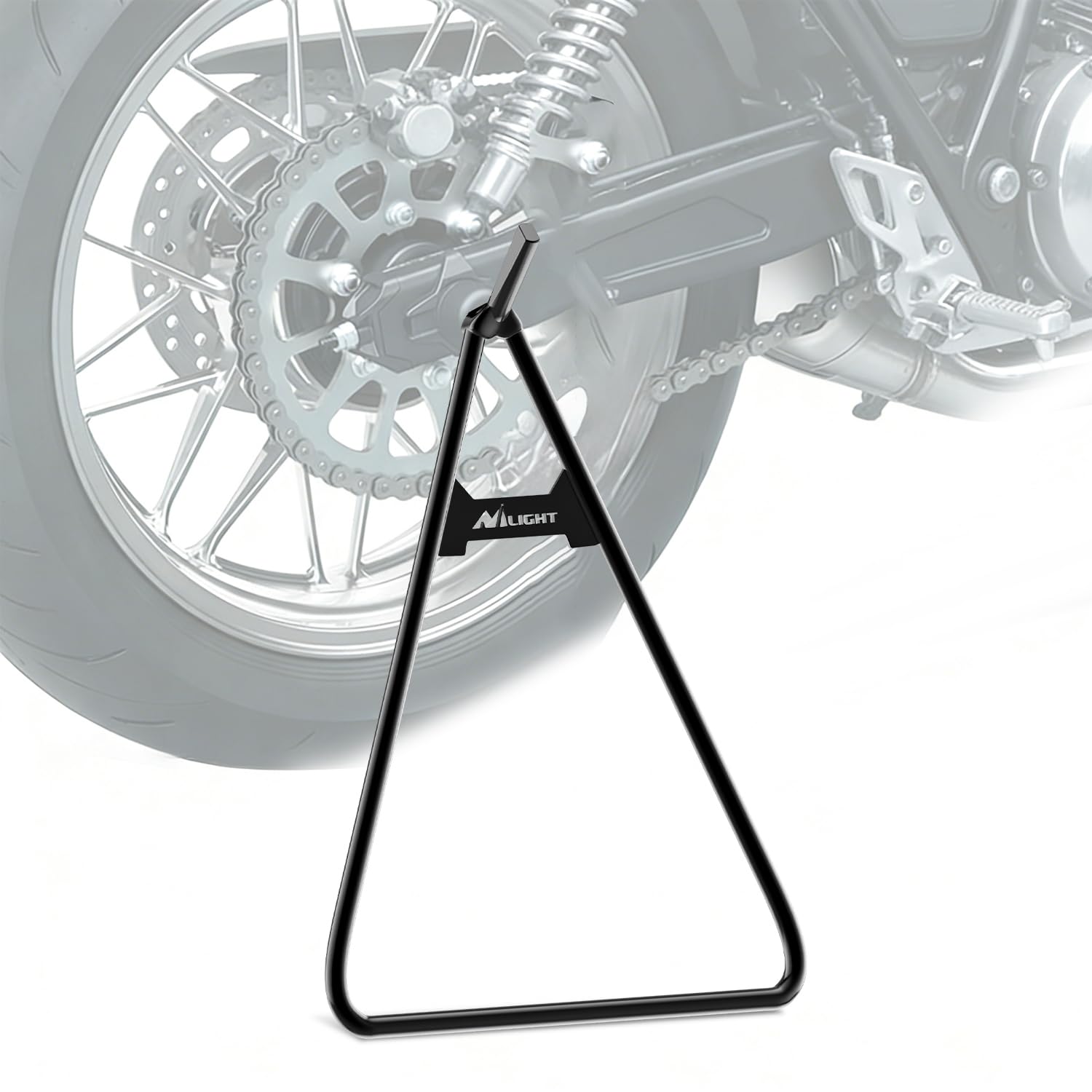 Nilight Universal Motorcycle Dirt Bike Triangle Side Stand | Kickstand Holder for 80-500cc Supermoto Motocross Enduro Pit Bike Black