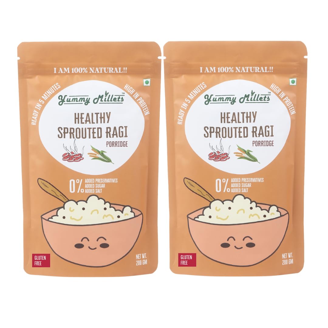 See full amazon price history chart for YUMMY MILLETS Healthy Sprouted Ragi Porridge 100% Gluten free, Pure and Natural, Sprouted Ragi No Salt, No Sugar, No Milk, No preservatives 400 gm (Pack of 2) YUMMY MILLETS Healthy Sprouted Ragi Porridge 100% Gluten free, Pure and Natural, Sprouted Ragi No Salt, No Sugar, No Milk, No preservatives 400 gm (Pack of 2) (B0CY2B5T5R) Amazon Price History, Amazon Price Tracker