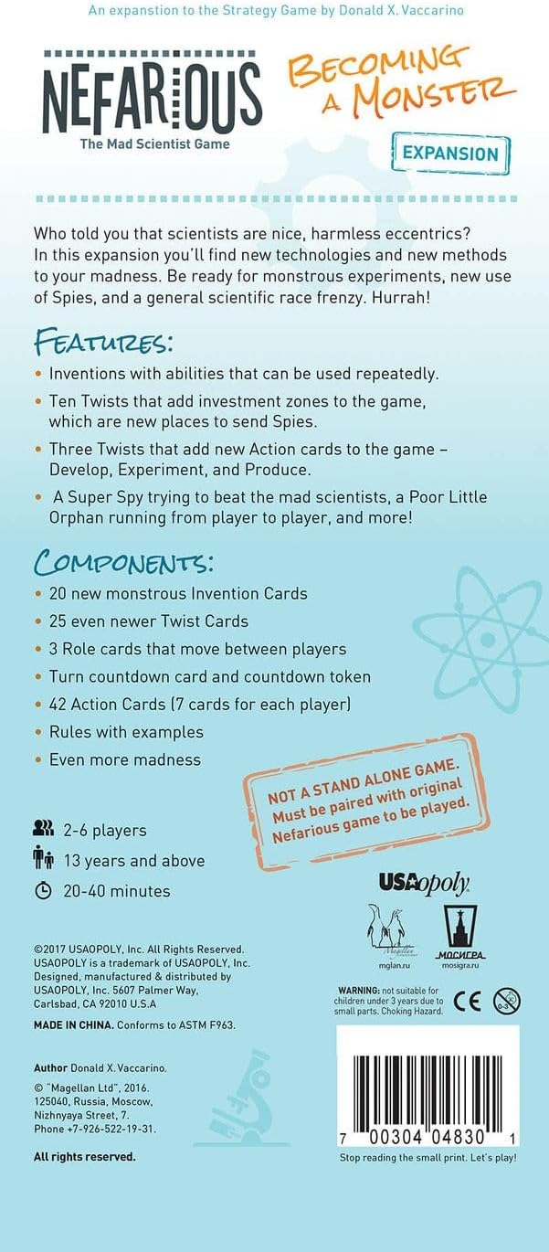 USAopoly Nefarious Expansion Pack
