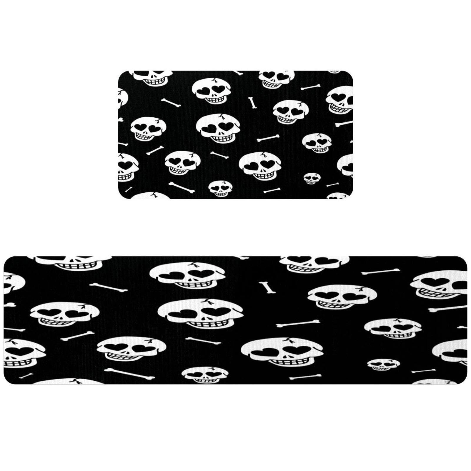 Tapis de cuisine antidérapants lot de 2 lavables à motif moderne