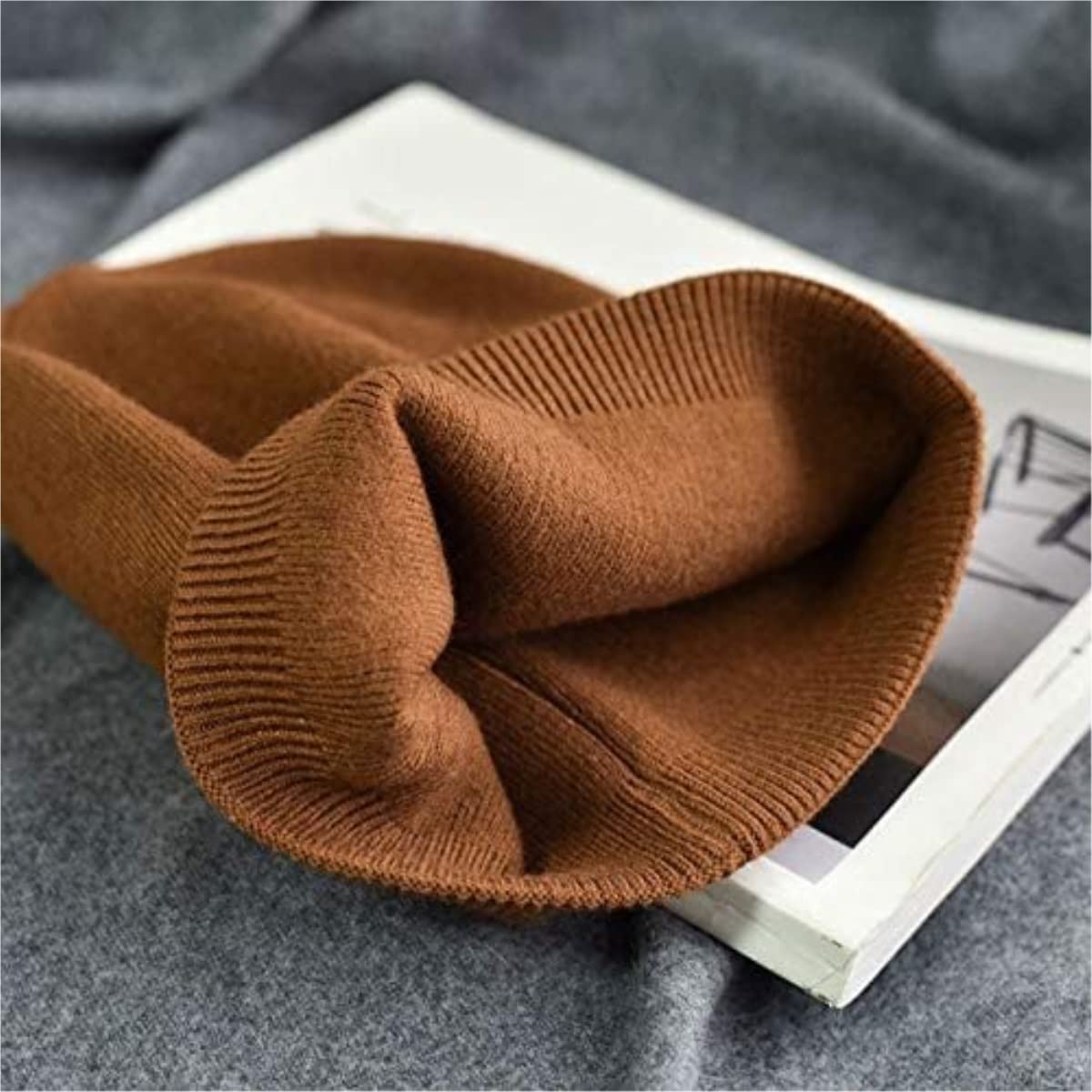 Chapeau d'hiver Bonnet pour Femme Crochet Chapeaux Bonnet, Bonnets Vintage Mignon Tricot Bonnet Chapeau Femmes Chaud Chapeau