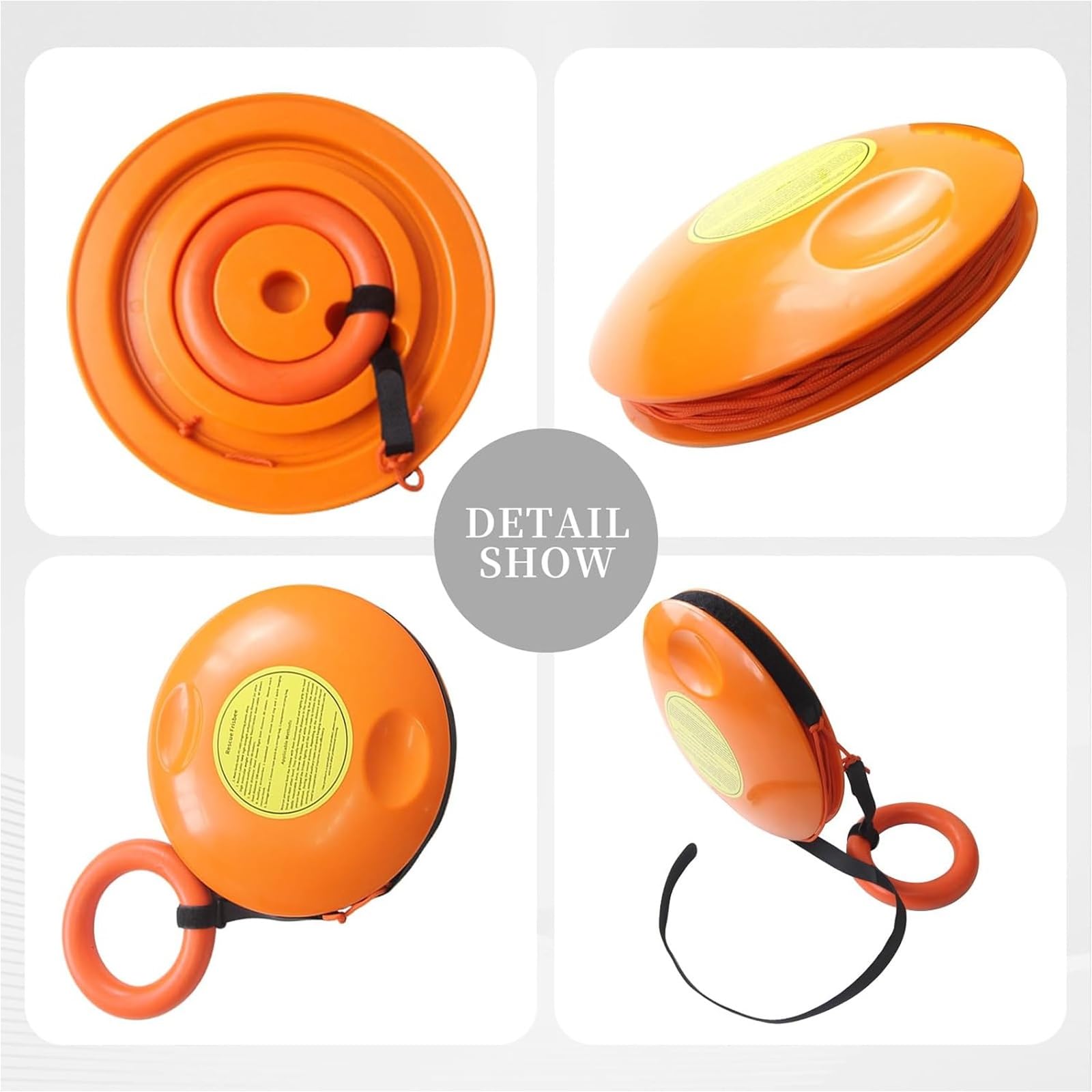 WHIPIN Frisbee salvavita, Frisbee Professionale per Il Salvataggio di Emergenza, Dispositivo di galleggiamento lanciabile, Disco di Salvataggio di Emergenza per annegamento