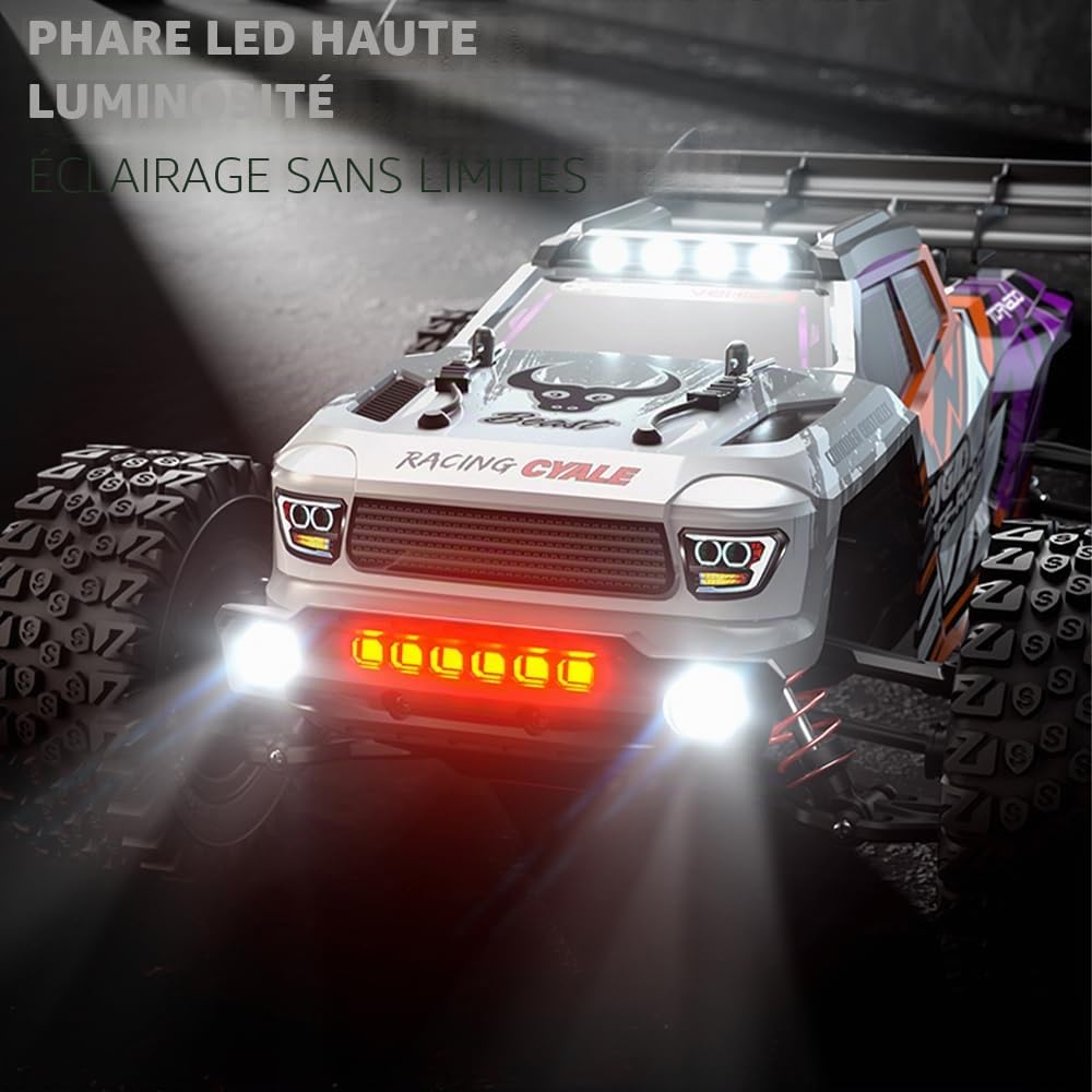 X-Verse SG316MAX 1:16 Voiture télécommandée RC Brushless 4WD Étanche RC Buggy Tout-Terrain 2,4 GHz 80 km/h 3 Piles Adulte Homme