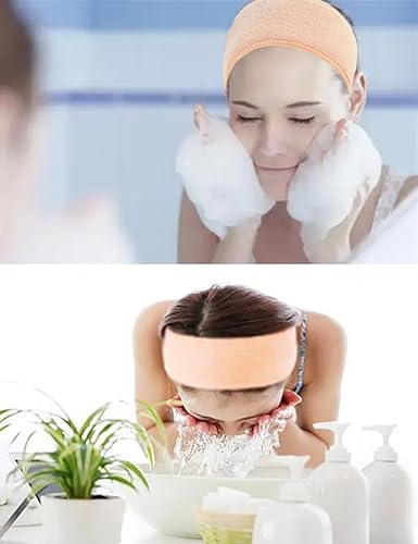 Miniatura 4 de Diadema de spa para el cabello, diadema para sudar, toalla para el cabello, antideslizante, elástica, lavable, para lavado de cara, tratamiento