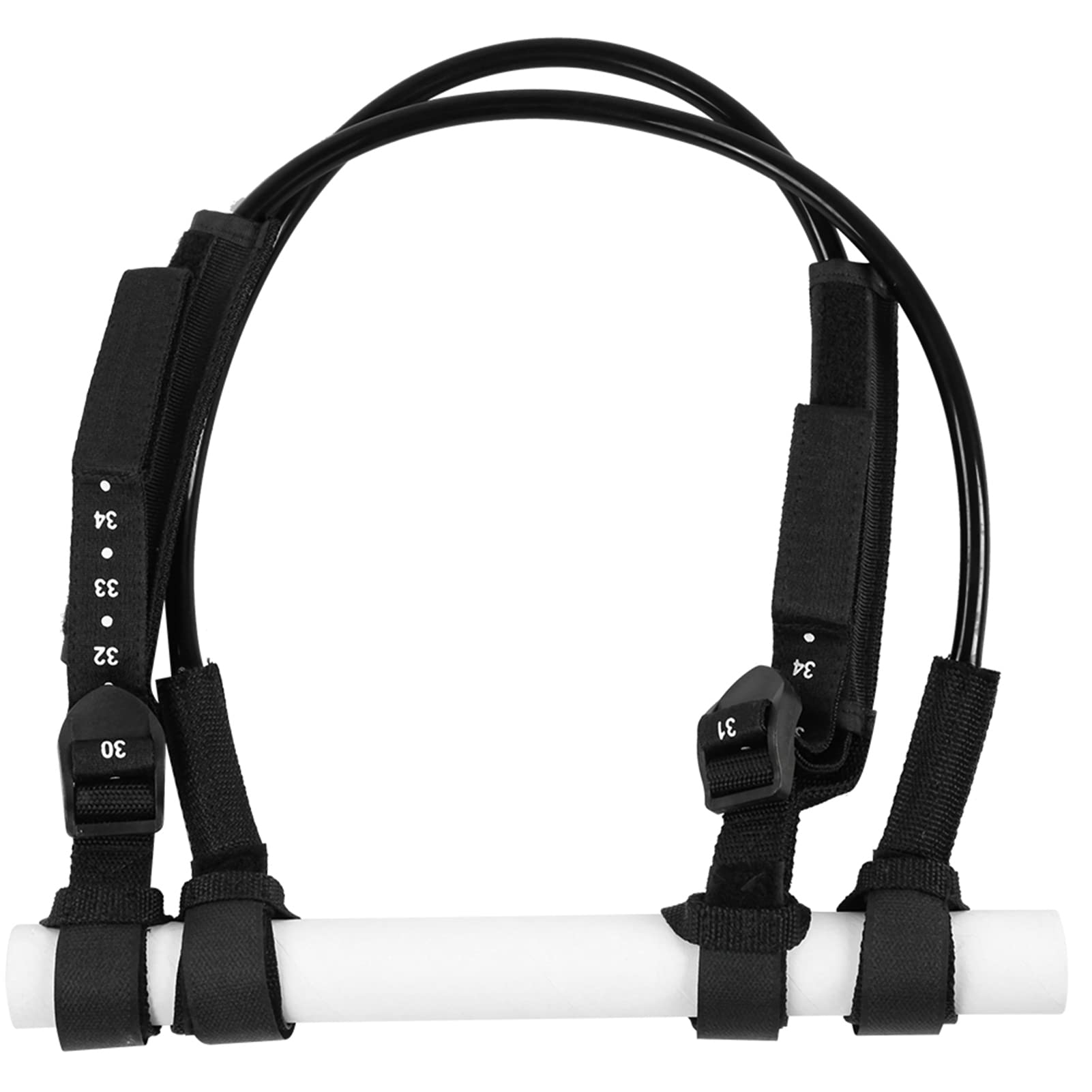 2pcs Windsurf Kabelbaum Leine, 28-34 Zoll Sicherheitswindsurf Seil Verstellbare Surfbrettlinien Schwarzes Surfzubehör für Wassersportarten