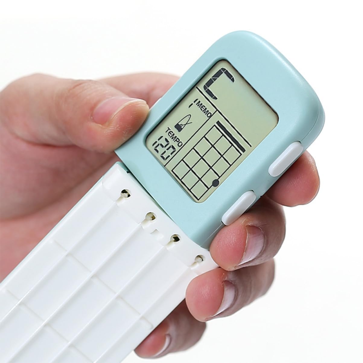 TOYANDONA Strumento Portatile Per Allenamento Accordi Ukulele Pratica Facile e Veloce Con Display Elettronico Per Principianti e Musicisti Professionisti Design Compatto e Silenzioso