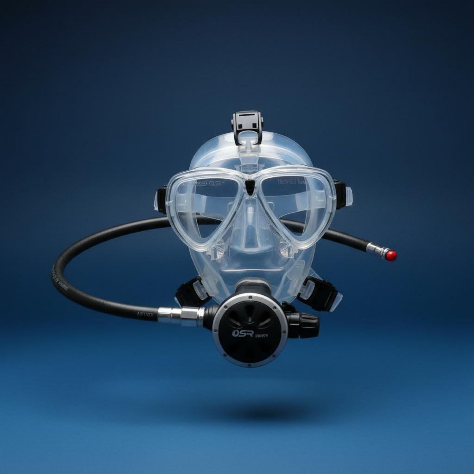 Maschera Facciale Subacquea Maschera Integrale Scuba Visiera Sub Schermo Facciale per Immersione con Lenti in Vetro Temperato E Gonna in Silicone per