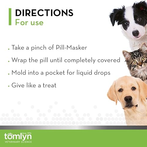 Vista 5 de TOMLYN Pill-Masker - Pasta aromatizada de tocino original para perros y gatos, 4 onzas