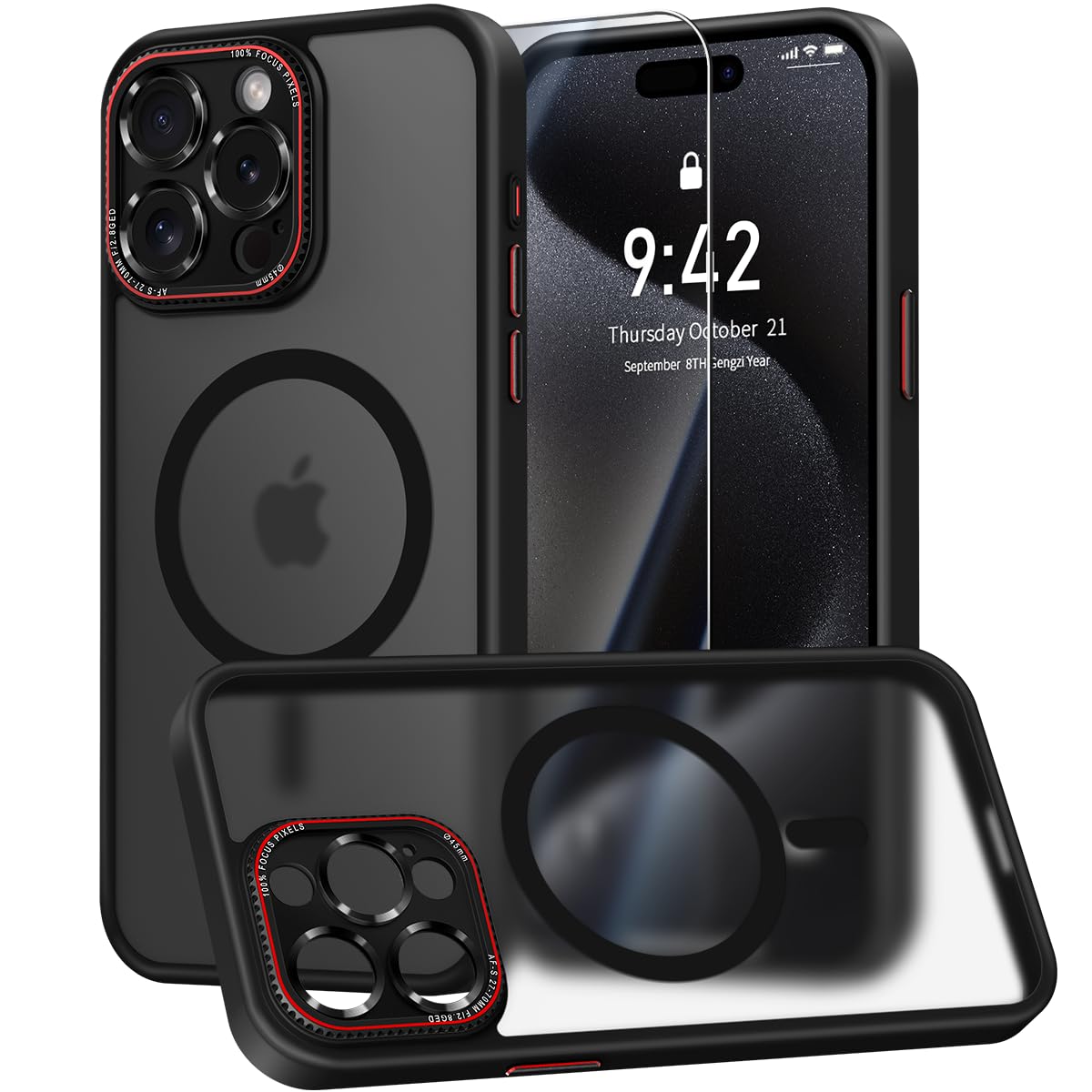 Robuste Hülle Für IPhone 15 Pro Max/Plus – Metall-Gehäuse Mit Gorilla Glas, 360° Schutz