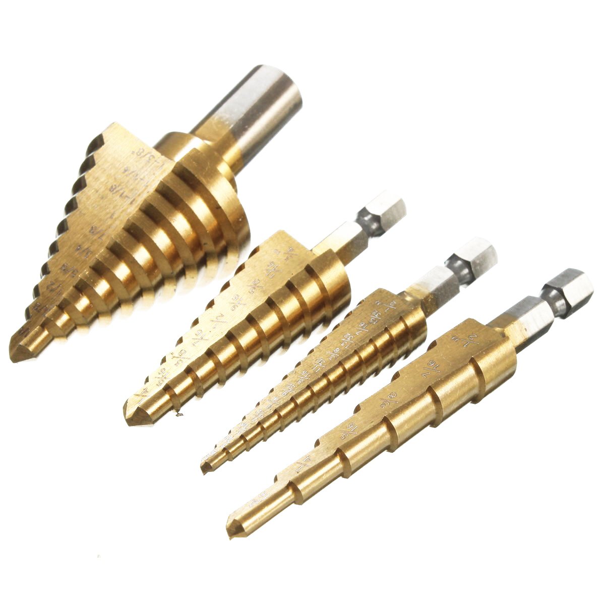 Step Drill Bits Set for Wood Metal 