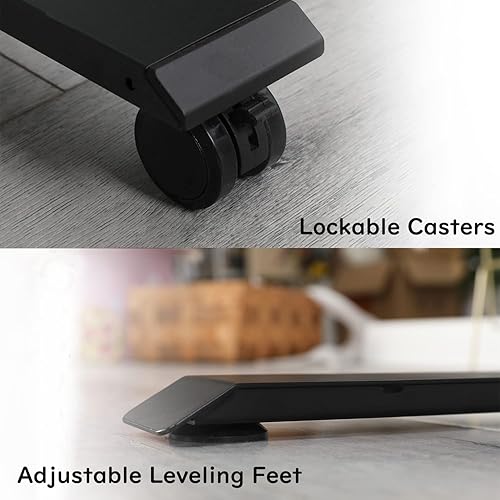 Miniatura 6 de Escritorio de pie, escritorio de pie de altura ajustable, 59 x 40 pulgadas, mesa de escritorio de pie para oficina en casa (marrón, 59 x 40)