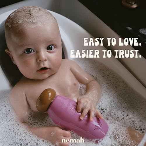 Miniatura 2 de Nemah - Champú calmante 2 en 1 para bebés y lavado para bebés, limpieza y nutrición esencial para el baño del bebé con Activera Aloe Vera, Actismart