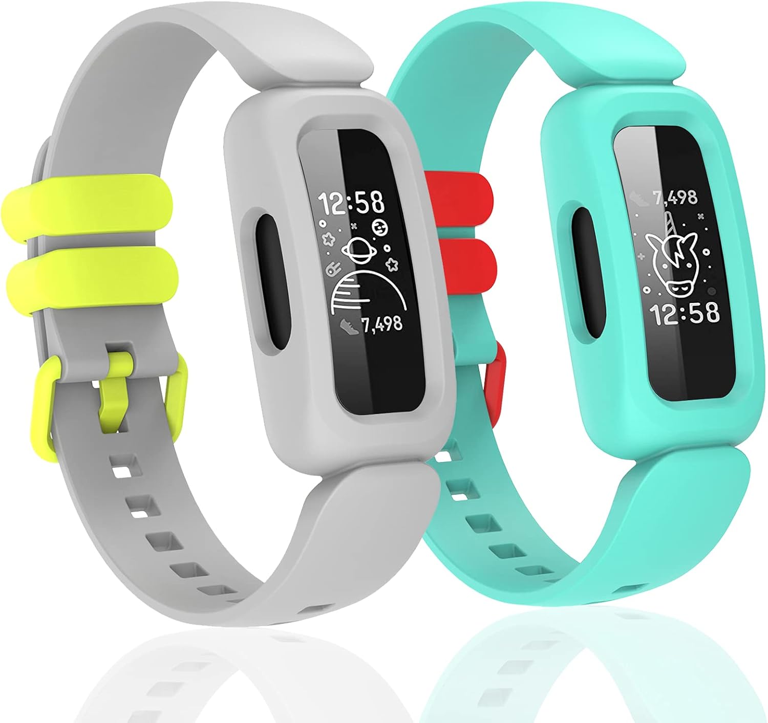 Silicone Bands for Fitbit Ace 3,Waterproof Soft Replacement