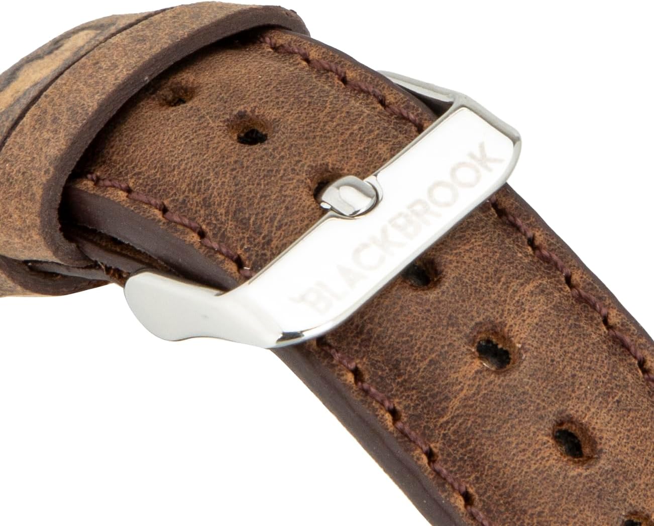 BLACKBROOK Classic Premium Leather Band compatible with Apple Watch 38mm / 40mm / 41mm, Full Grain Genuine Leather Replacement Strap