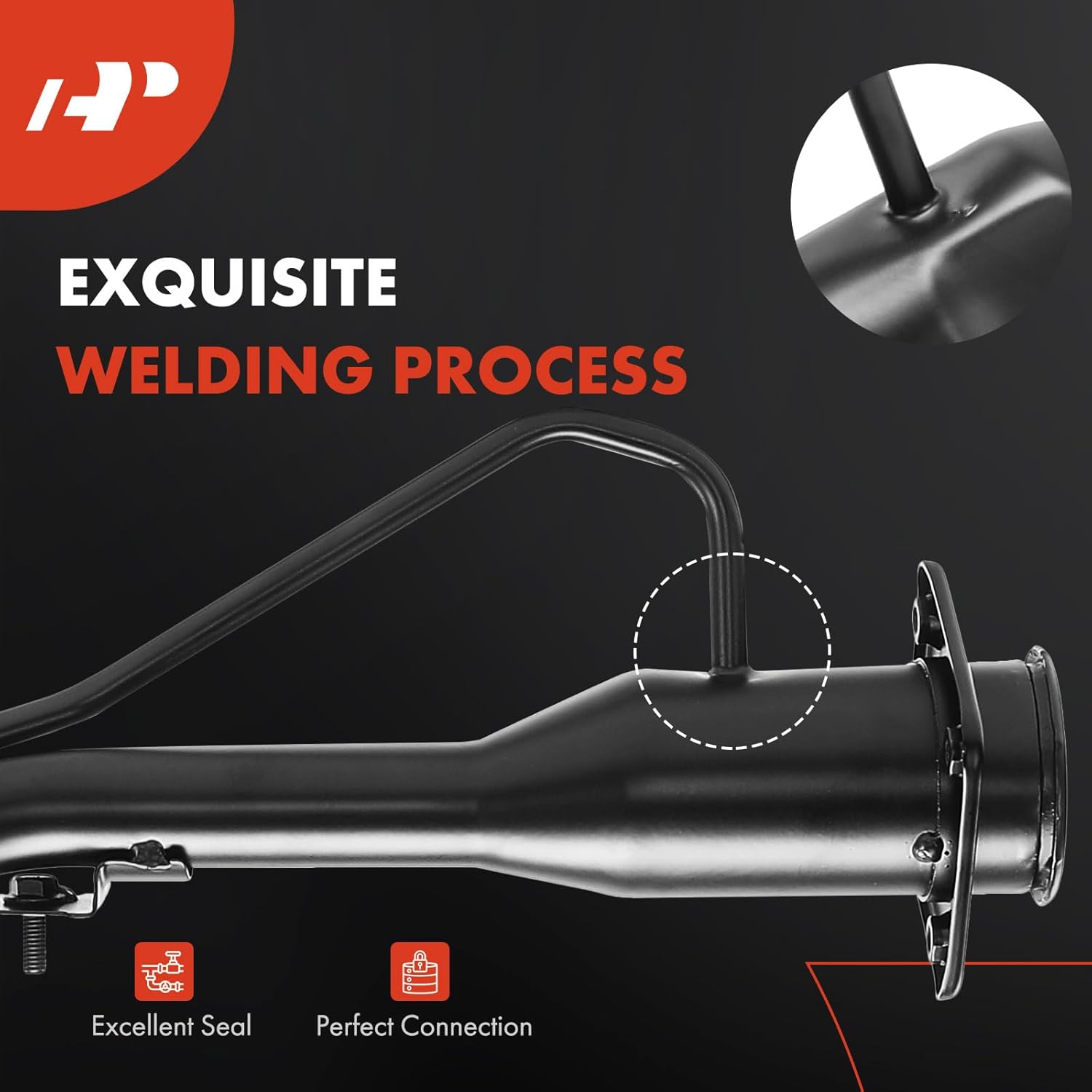 A-Premium Fuel Tank Filler Neck Pipe Hose Compatible with Hyundai Sonata 2006 2007 2008, Gas, Replace# 310403K600