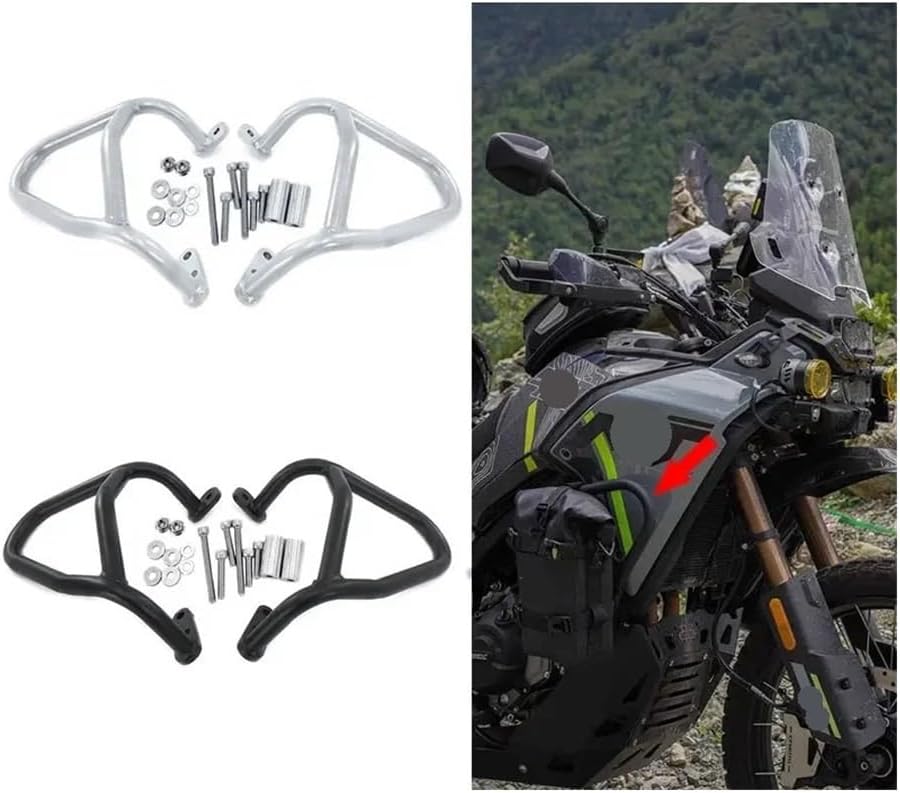 Engine Guard Crash Bar Bumper for 450MT 2023-2024 Motorcycle Accessories Highway Engine Guard Crash Bar Frame Bumper Fairing Protector Bar Bumper Engine Guard Crash Bars