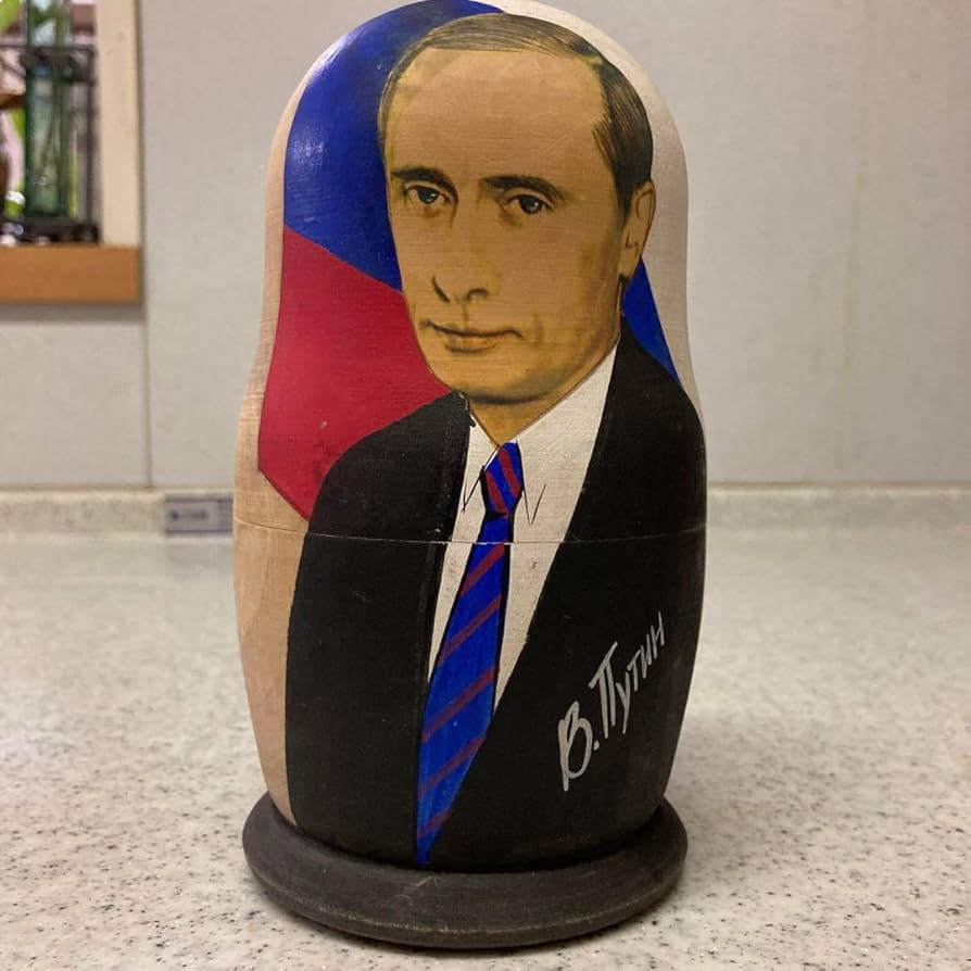 【民芸品】マトリョーシカ　ロシア人形　歴代大統領　民芸品（★美品★） Amazon | 最終価格ロシア製 歴代大統領 他 マトリョーシカ7体