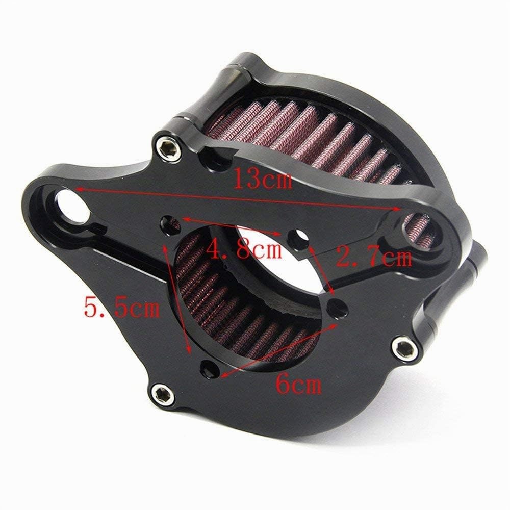 Kit de sistema de filtro de admisión de filtro de aire | para Sportster XL883N XL883R XL883P XL1200L XL1200X Hierro 883 Forty Eight XL1200X 2004-2016 (BL)