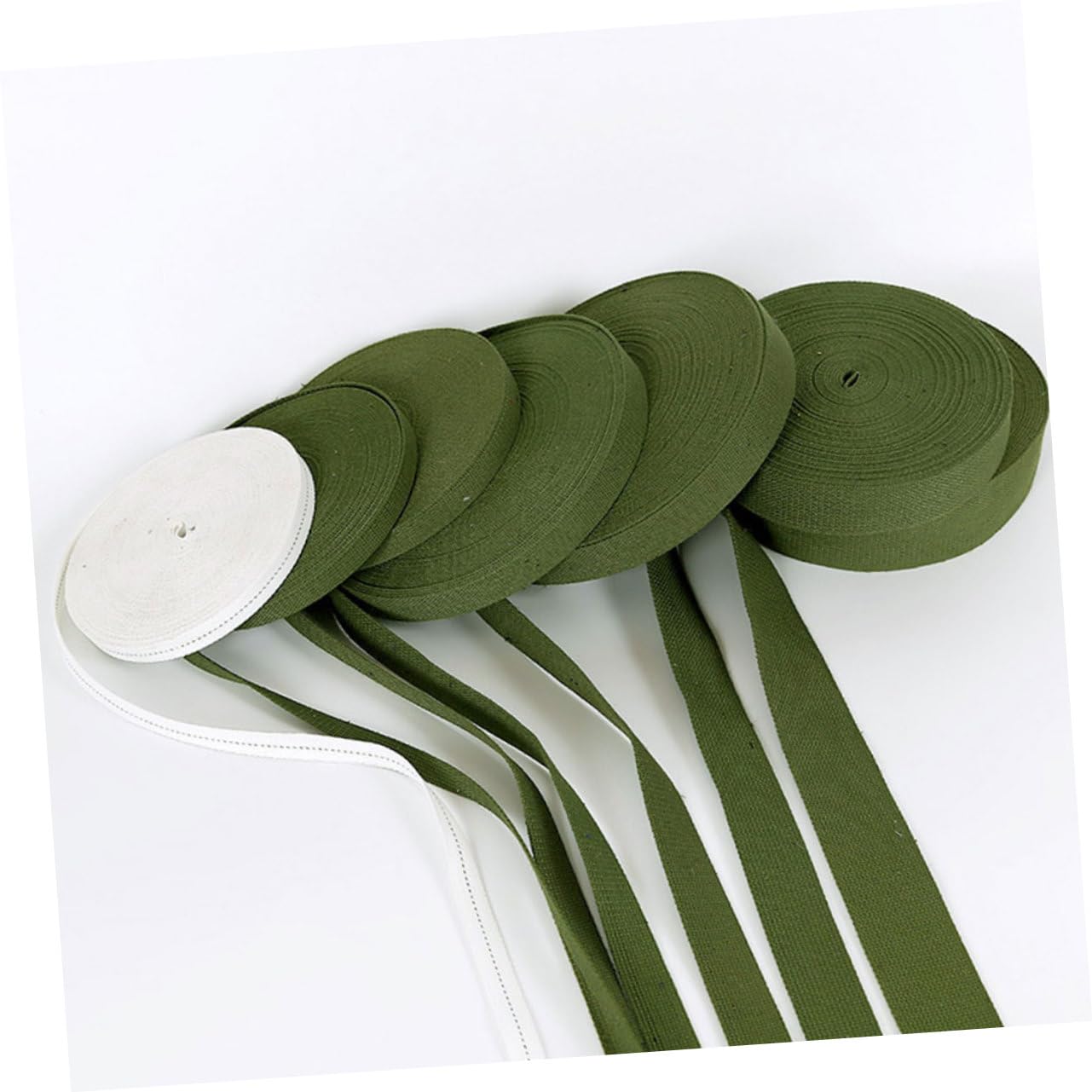 UPKOCH Baumgurte Verstellbar aus Canvas für Bäume und Pflanzen im Garten | 1 Rolle, Leicht Anzupassen und Einfach zu Verwenden, für Außenbereich und Pflanzstütze, Grün